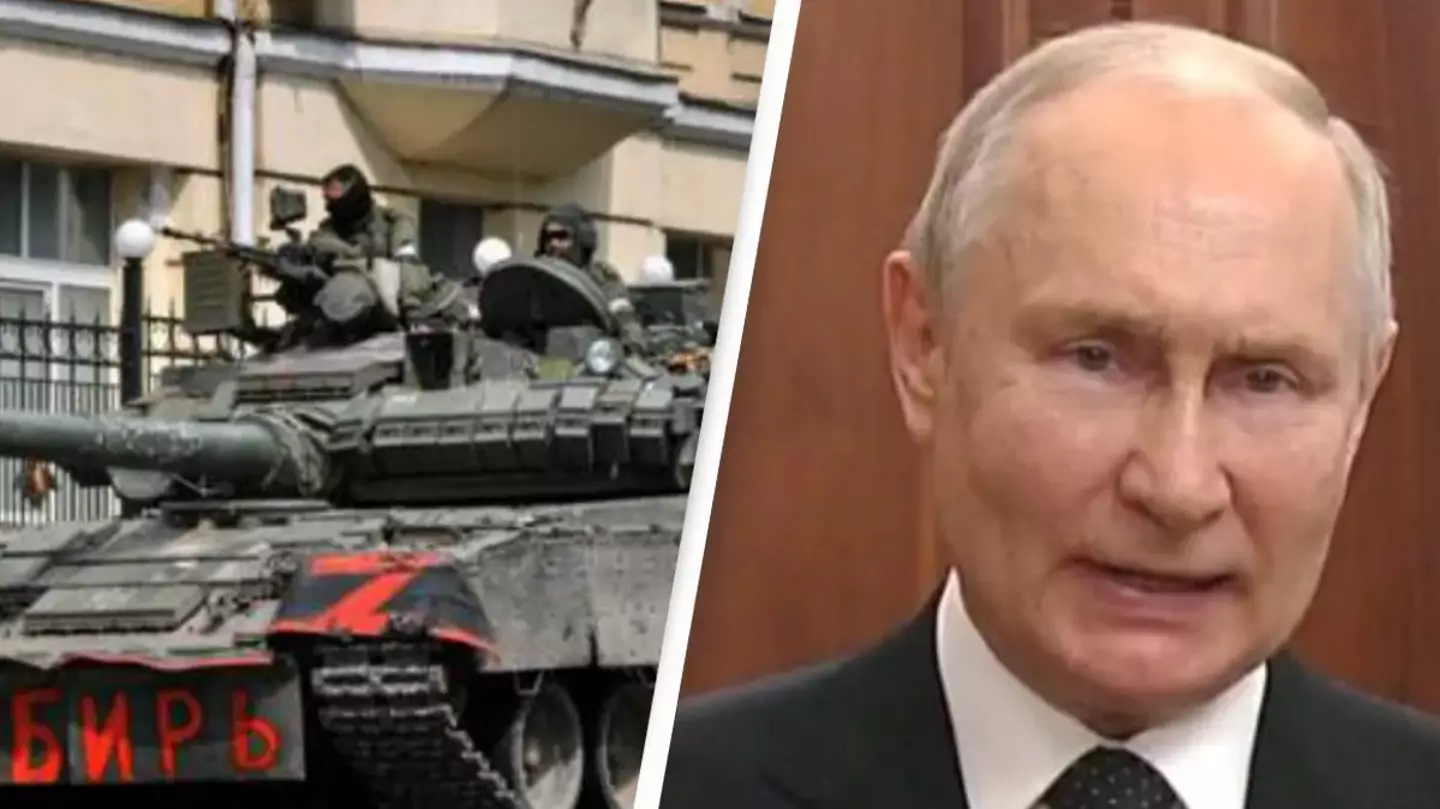 Moscow residents warned to stay at home as rebel mercenary vehicles take over Russia's capital