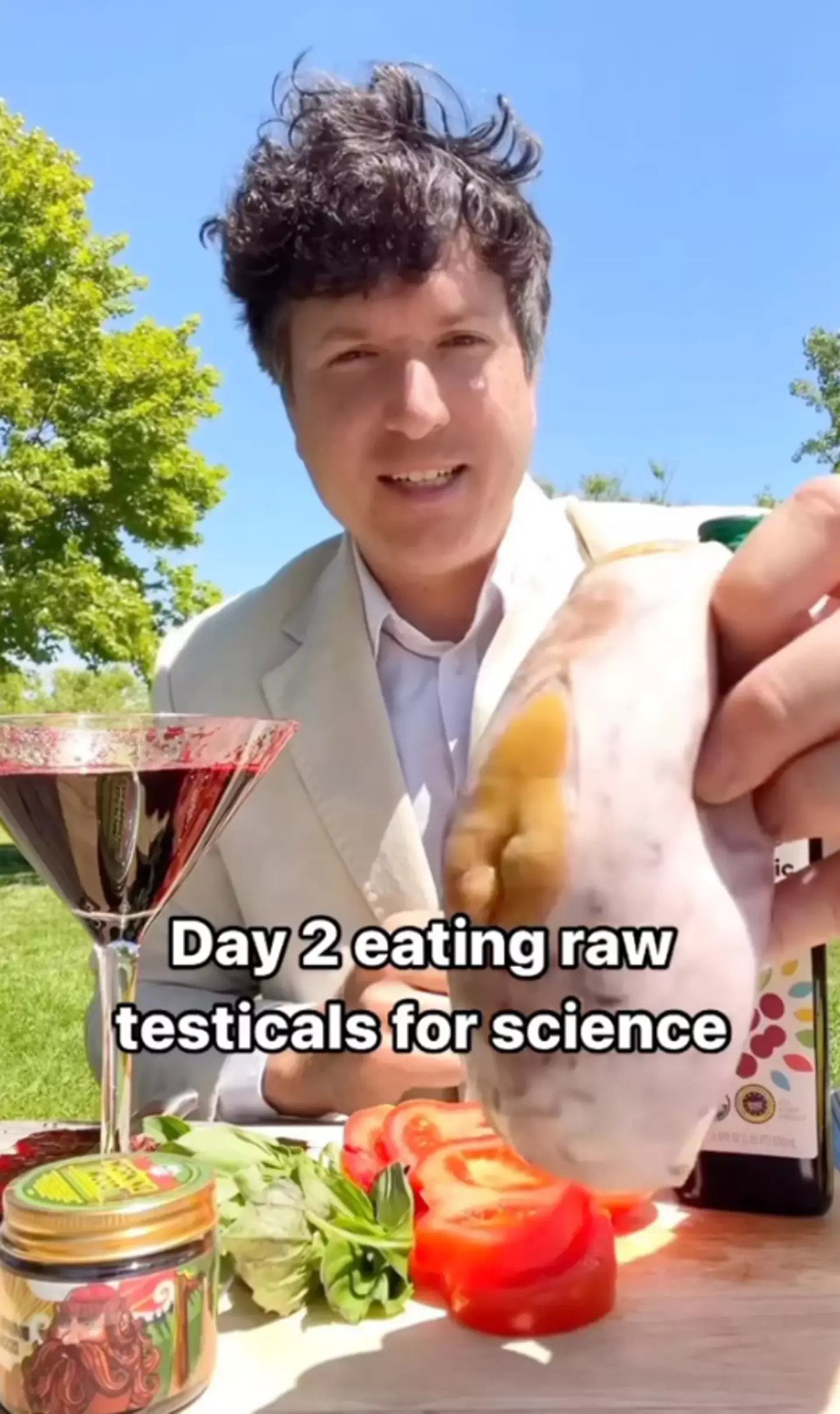 Naturally, people have been sickened by John's squeemish antics. (Instagram/@rawmeatexperiment)