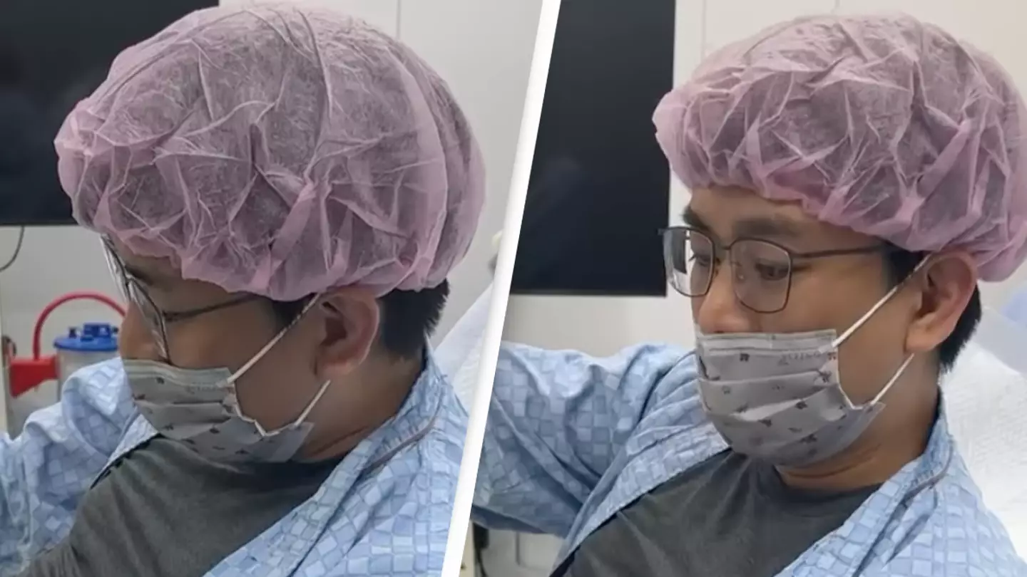 Terrifying moment surgeon performs live vasectomy on himself while being fully conscious