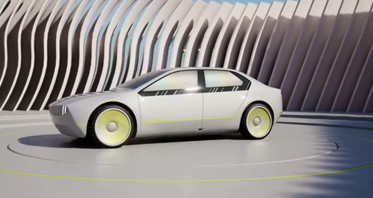 This is the BMW i Vision Dee, the new concept car which changes colour and talks to you.