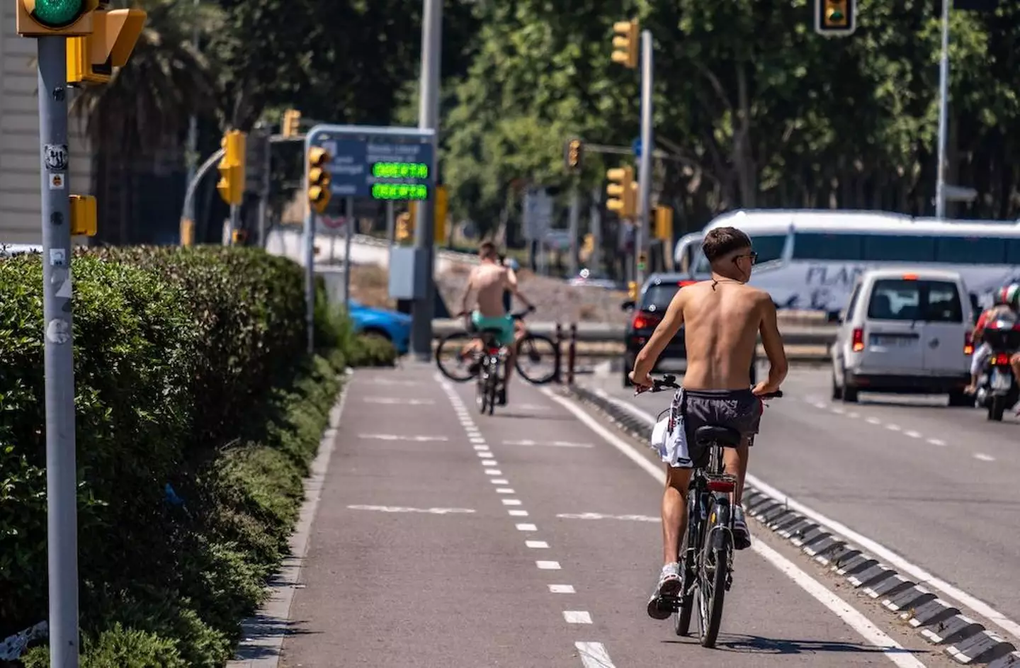 Tourists can't be going topless in certain areas of Spain.