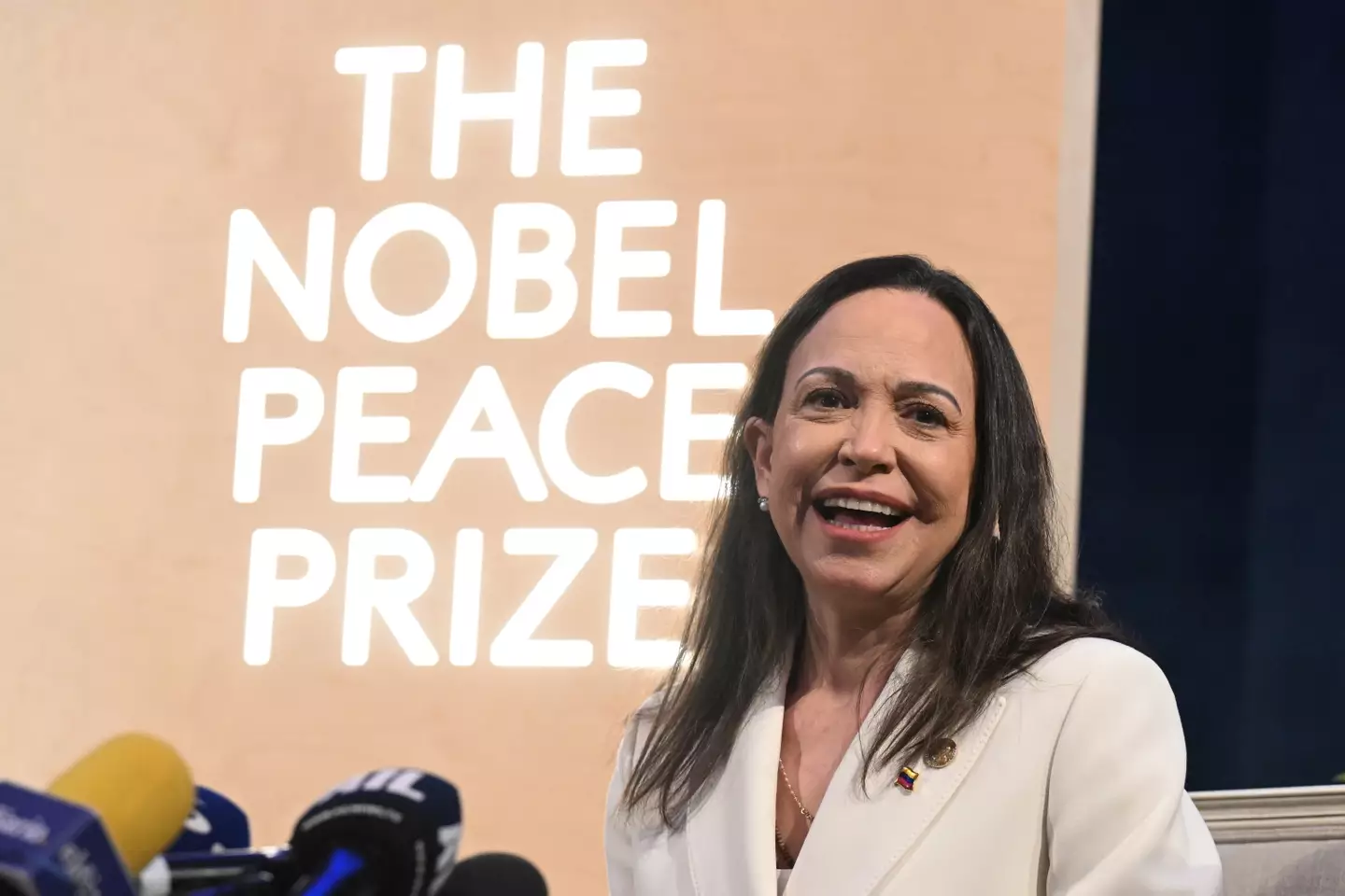 María Corina Machado claimed the Noble Piece Prize last month (Rune Hellestad/Getty Images)