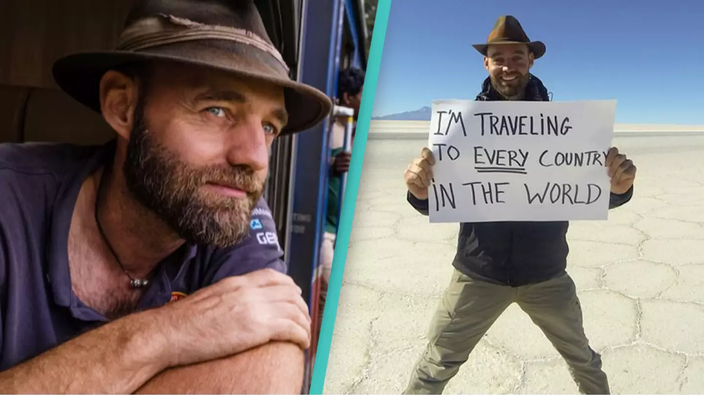 Man becomes first person in the world to visit every country without flying