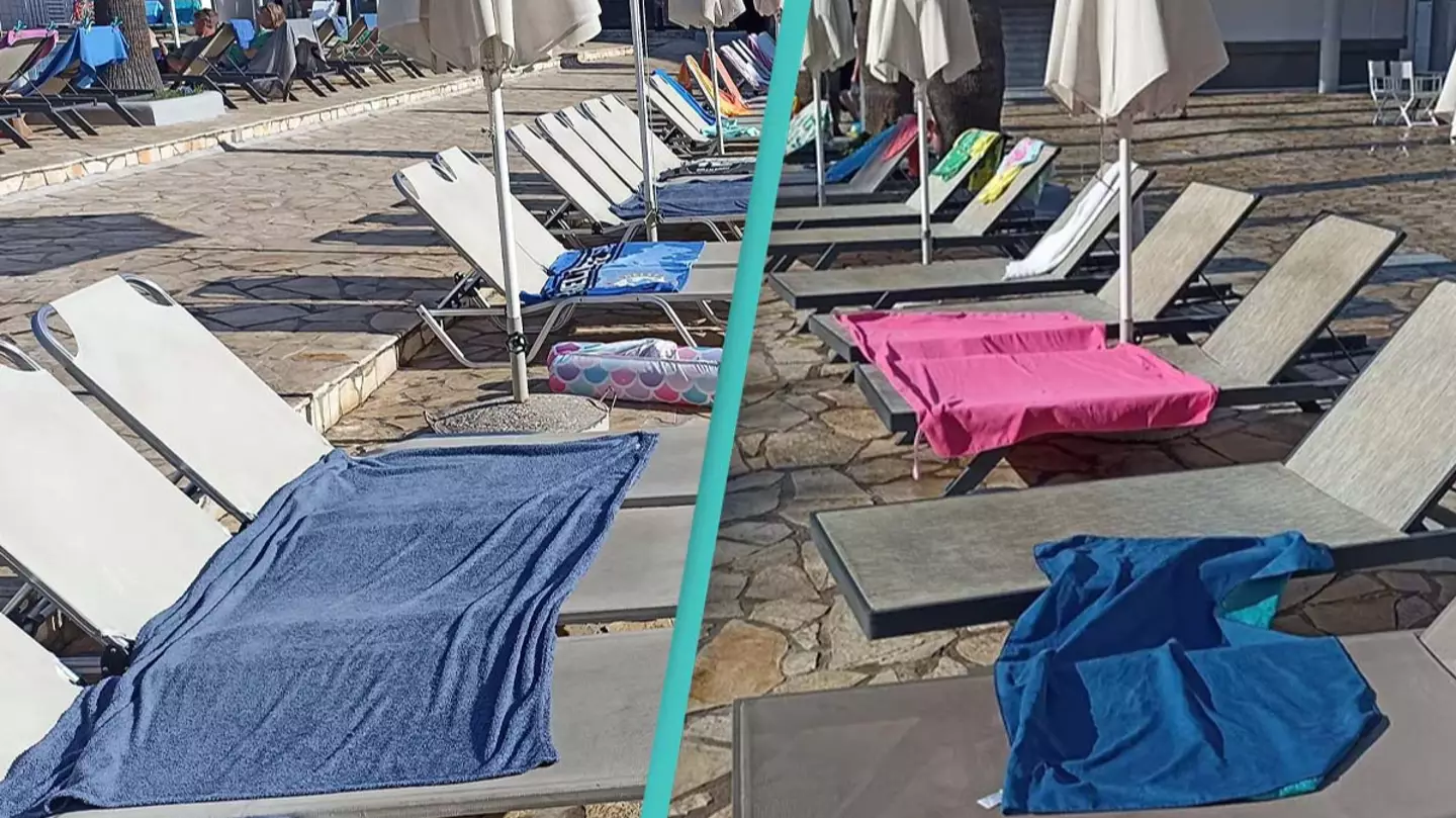 People outraged at 'selfish' tourists after seeing how they reserve pool chairs on holiday