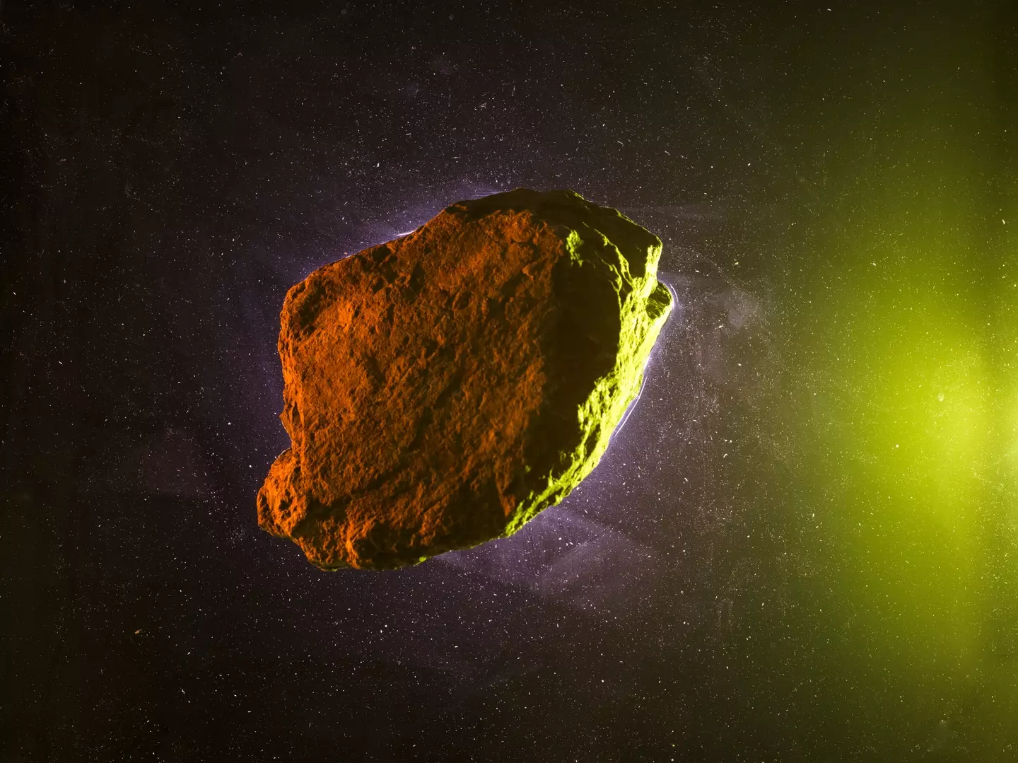An asteroid is a rocky object - thought to consist of clay, silicate rocks, and nickel-iron. (Getty Stock Image)