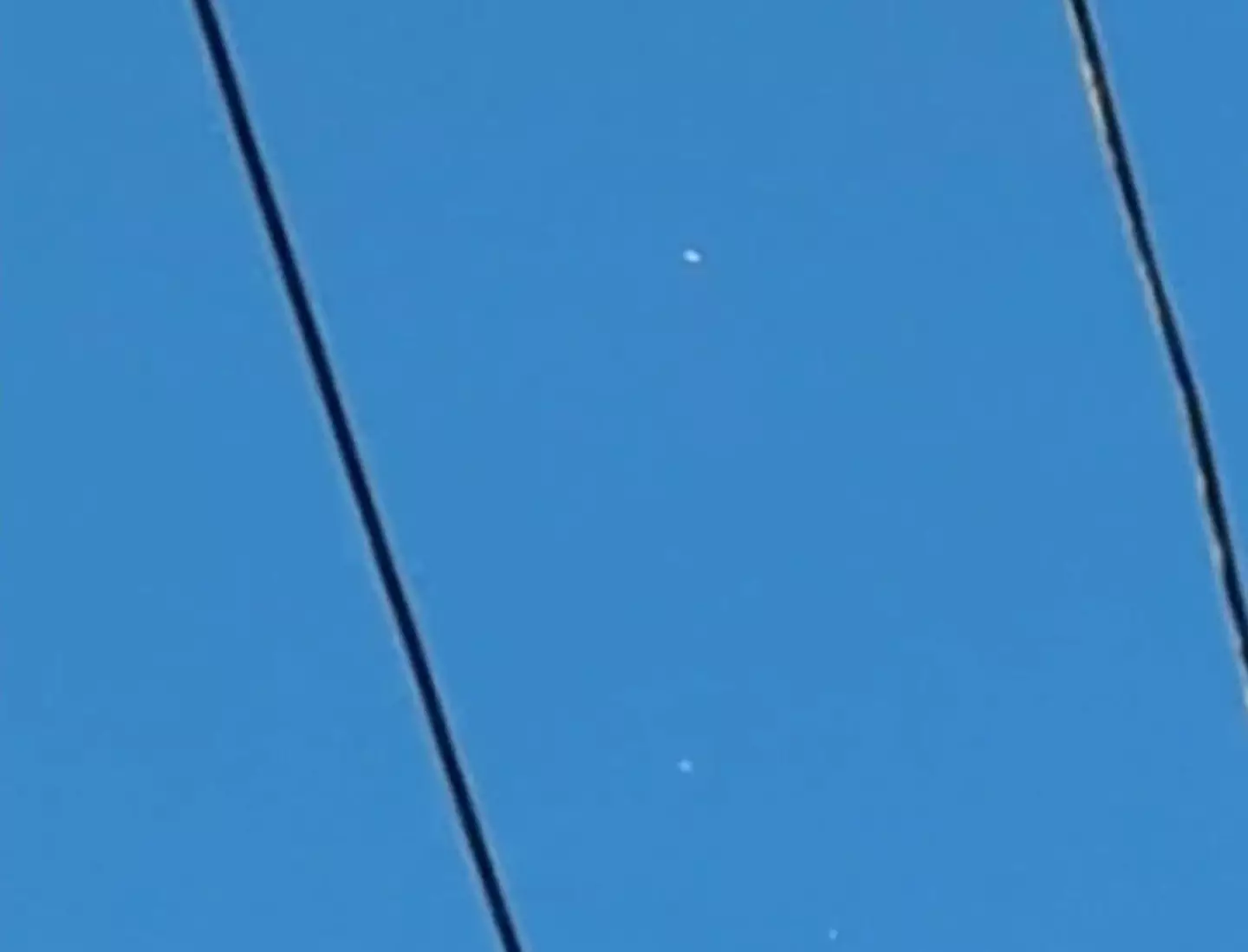 The footage is rather bizarre.