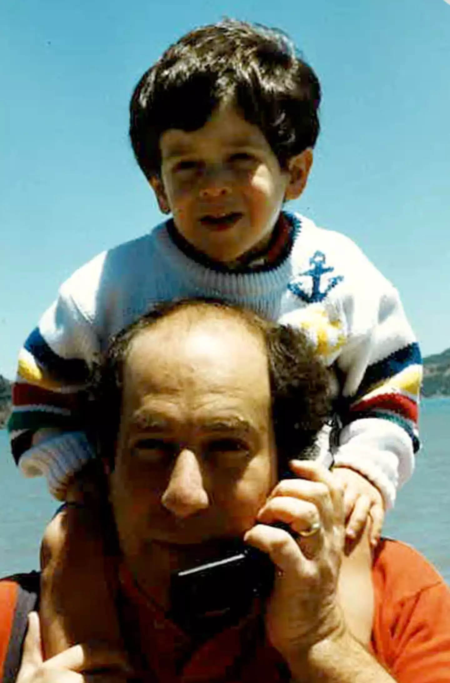 Steven with young Josh in the early 1990s (Caroline Rothstein)