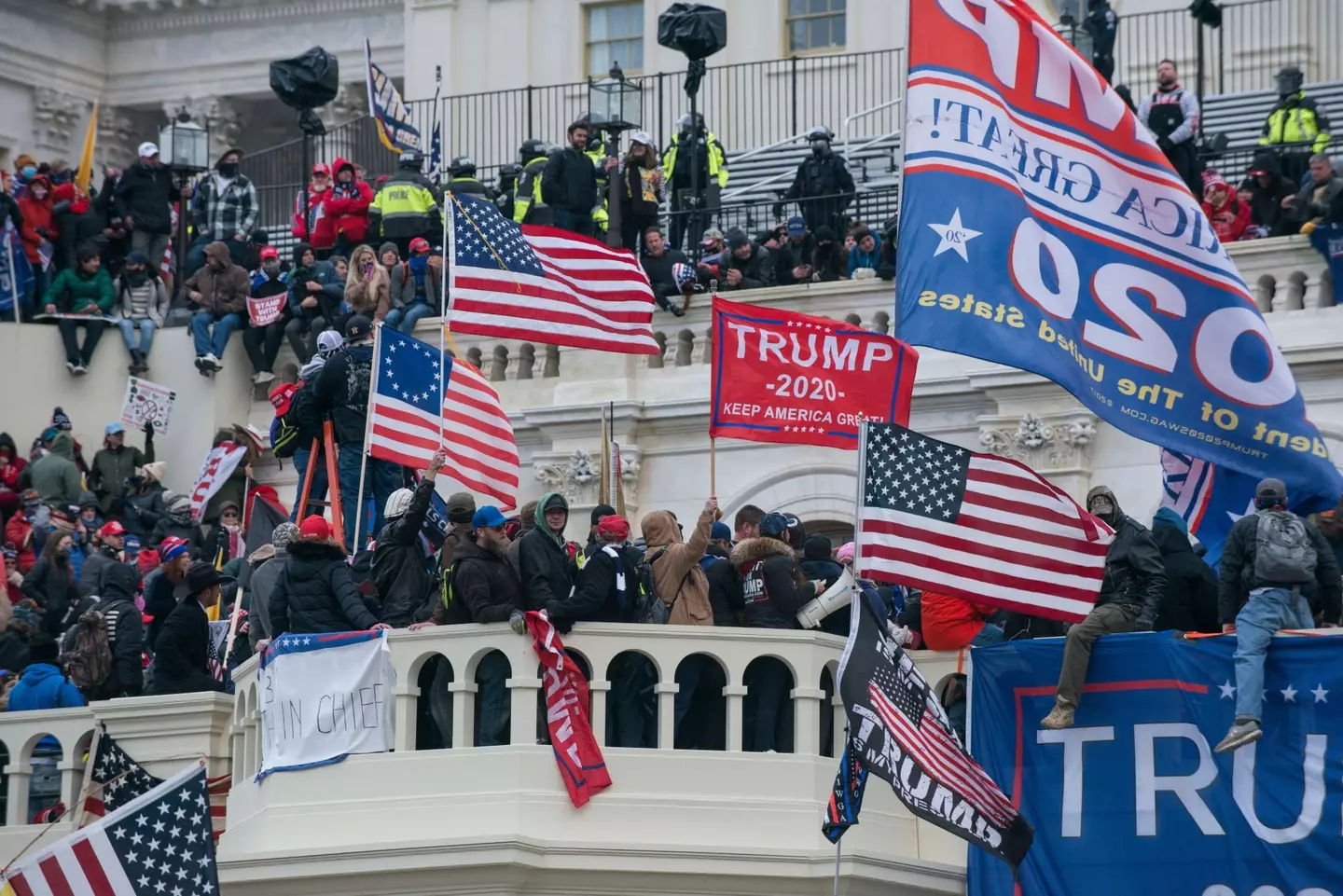 The Capitol riots in January 2021. (Alamy)