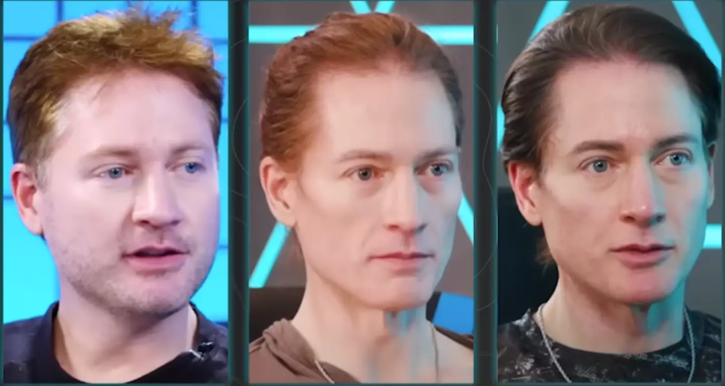 The evolution of Johnson's face during his anti-aging efforts (YouTube/Bryan Johnson)