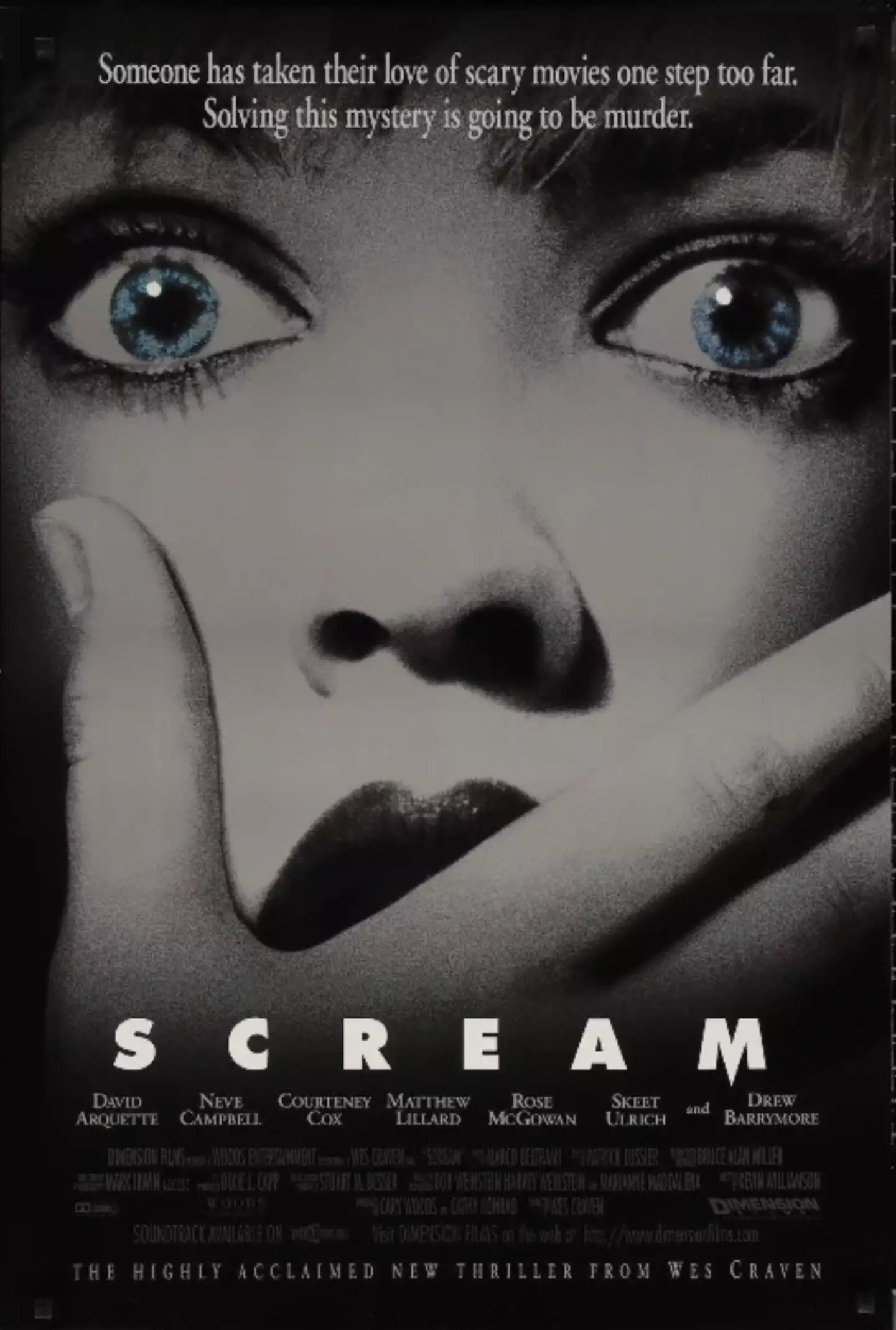 Scream is one of the most well-known horror films of the 90s.