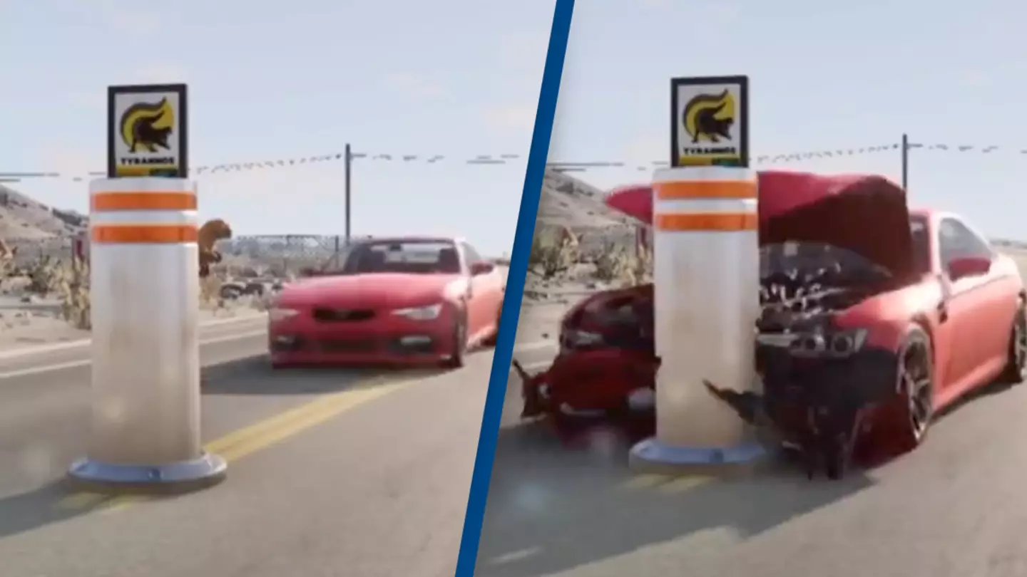 Terrifying video shows what car crashes look like at different speeds