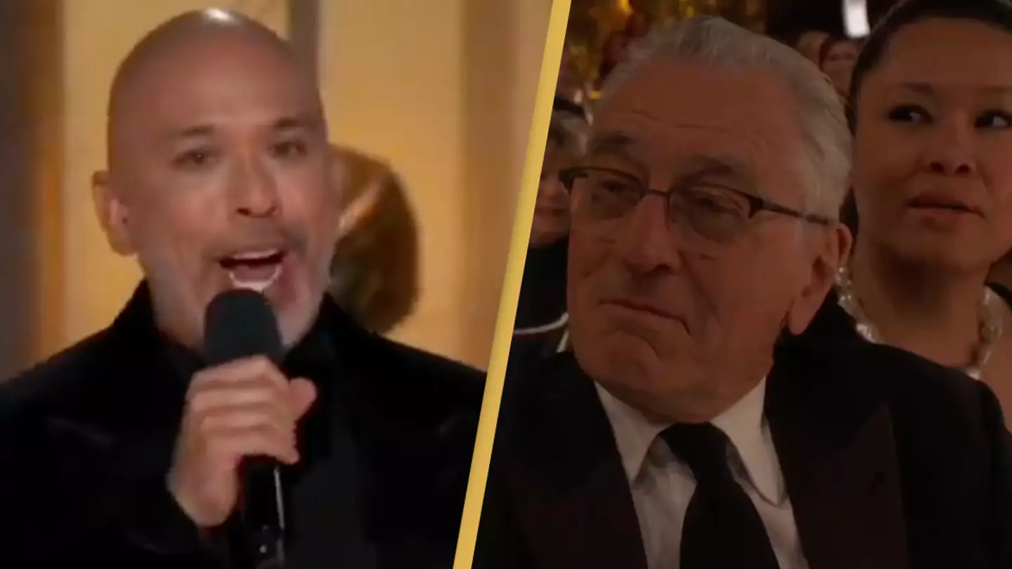 Golden Globes host Jo Koy awkwardly responded on stage immediately after one of his jokes bombed