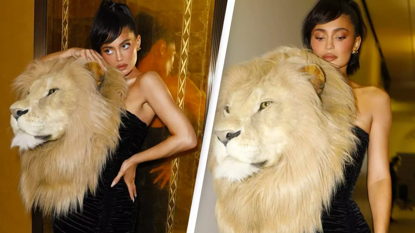 Kylie Jenner criticised for wearing 'lion's head' to fashion show