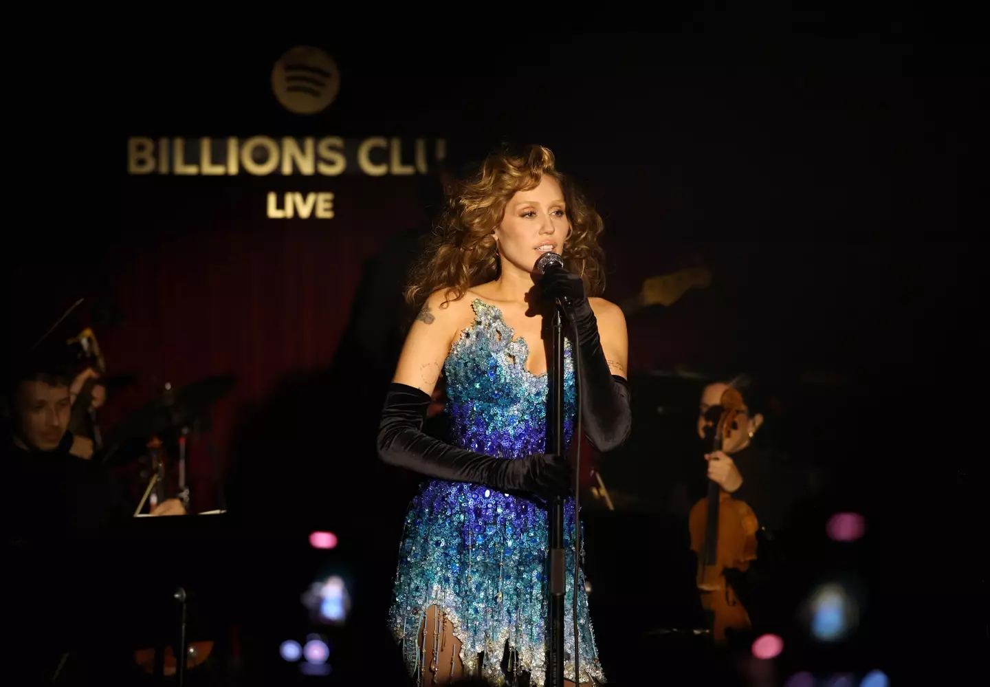 Miley Cyrus has been condemned on social media (Kevin Mazur/Getty Images for Spotify)