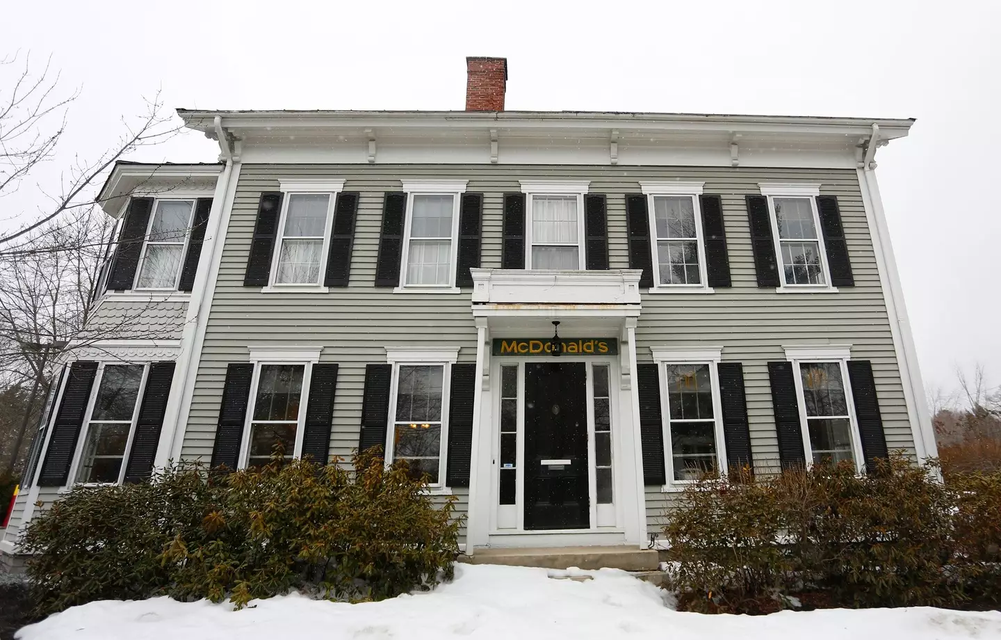 The restaurant is located inside a mansion from the 1850s.