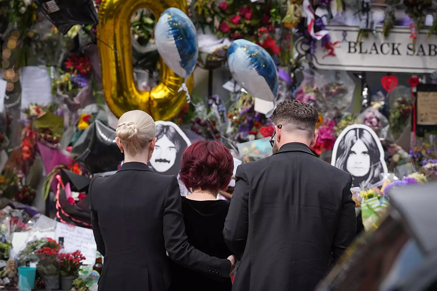 The Osbournes visited the tribute in Birmingham (Christopher Furlong/Getty Images)
