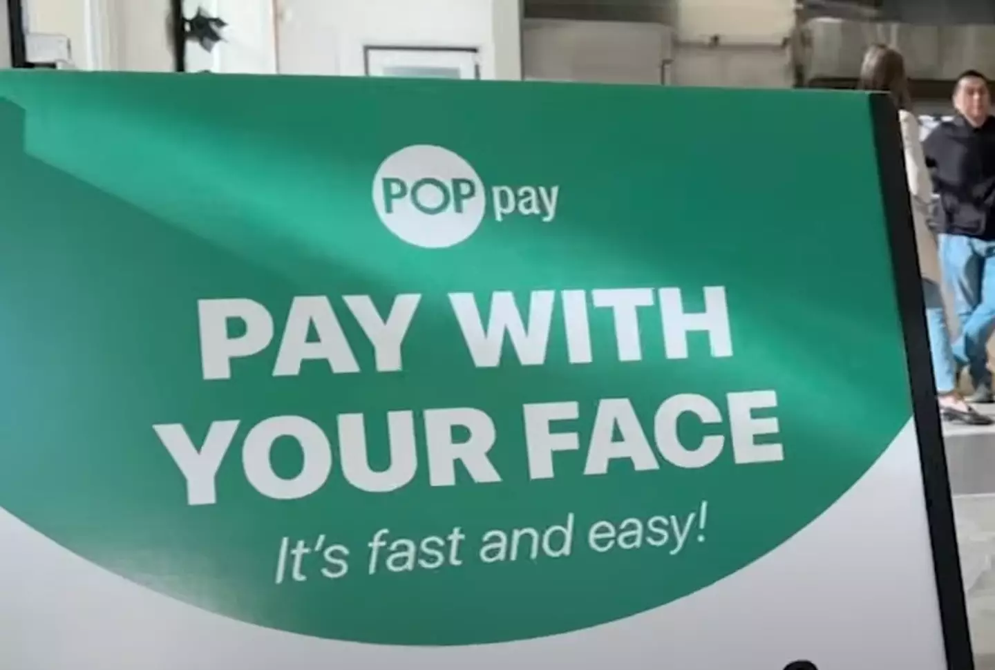 Oh and you can also pay for your food 'with your face'.