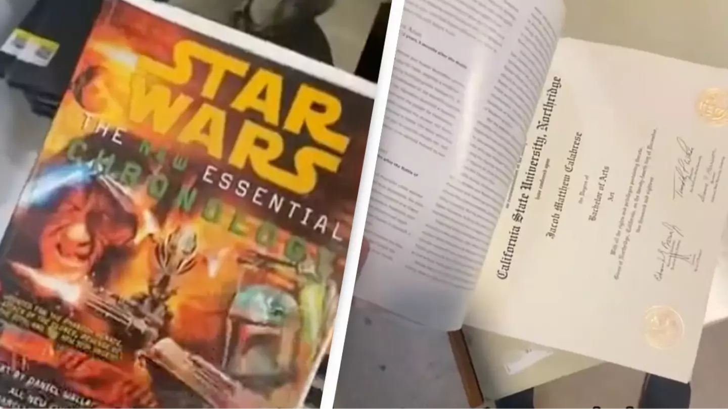 Man found diploma in Star Wars book at store tracked down owner and now they're 'best friends'