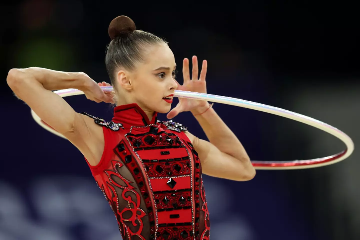The young gymnast said she was 'proud' to be representing Ukraine. (Jamie Squire/Getty Images)