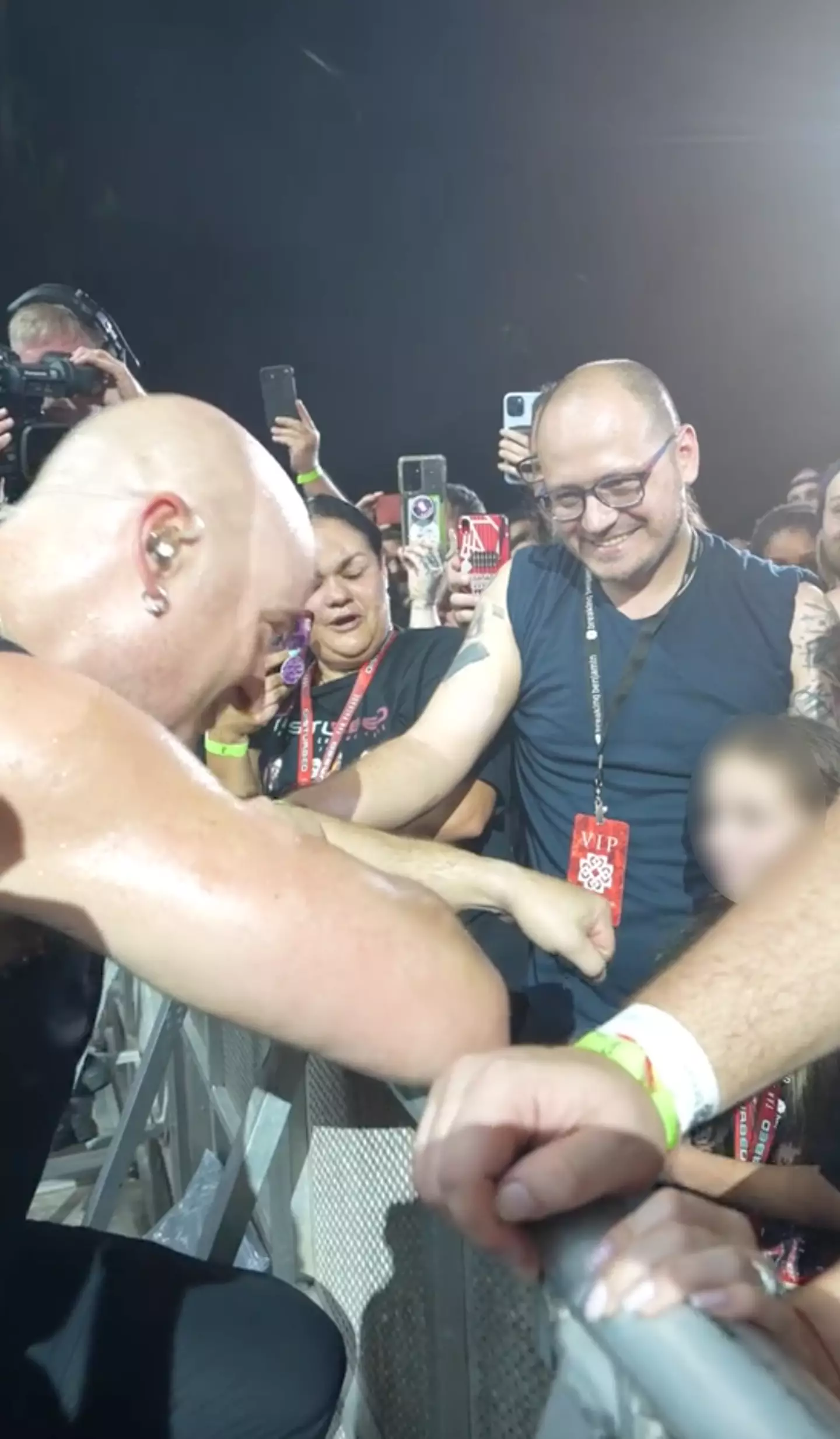 Draiman made sure the kid was ok.