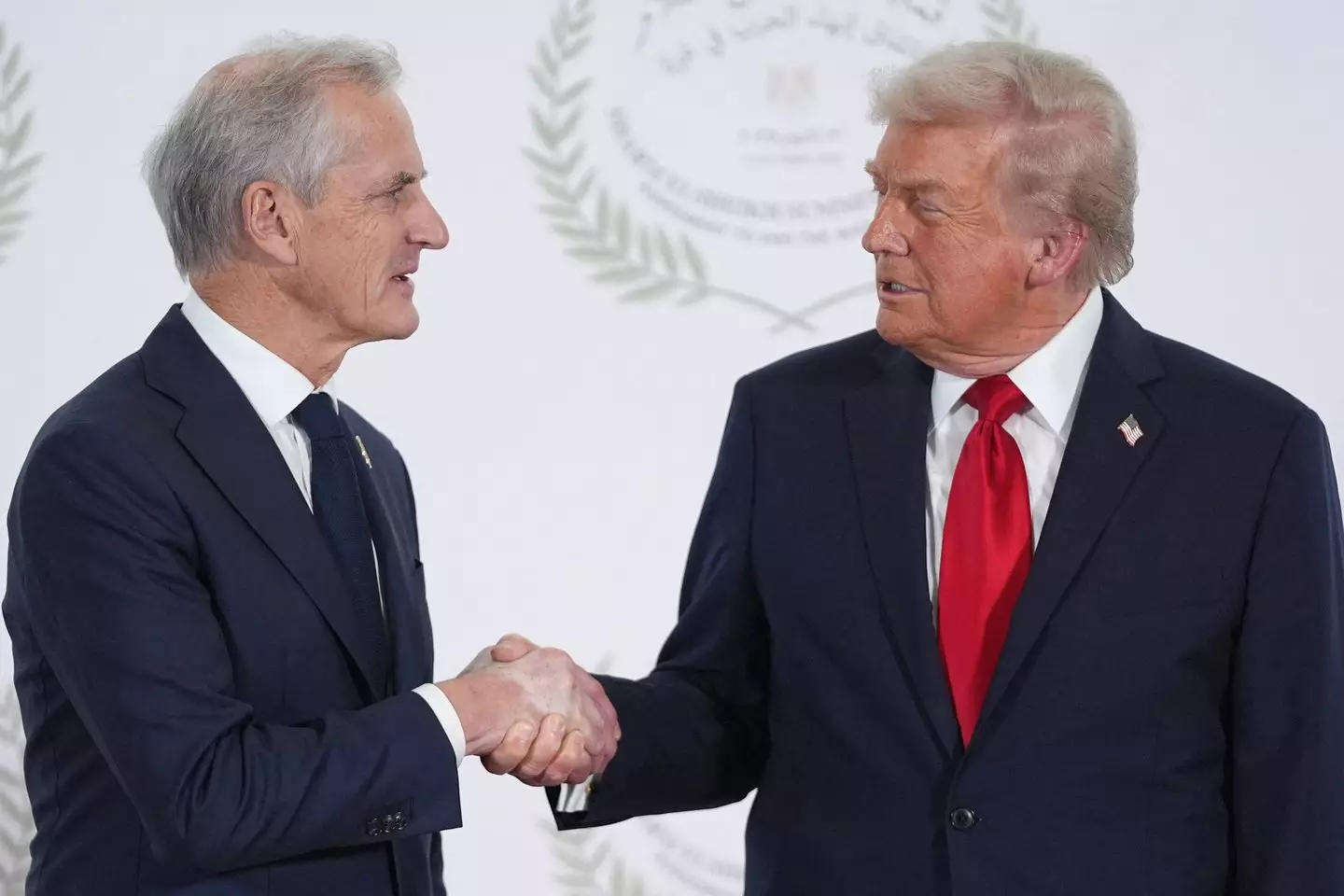 President Trump sent the letter to Norway's Prime Minister Jonas Gahr Støre (EVAN VUCCI/POOL/AFP via Getty Images)