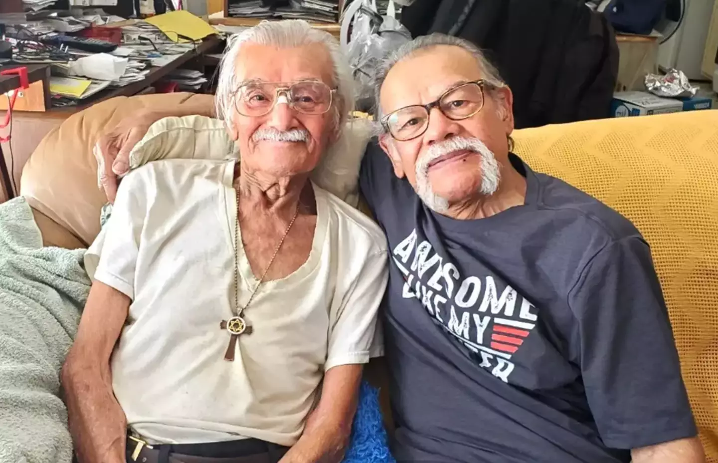 Luis (right) was finally reunited with his brother Roger (Alida Alequin)