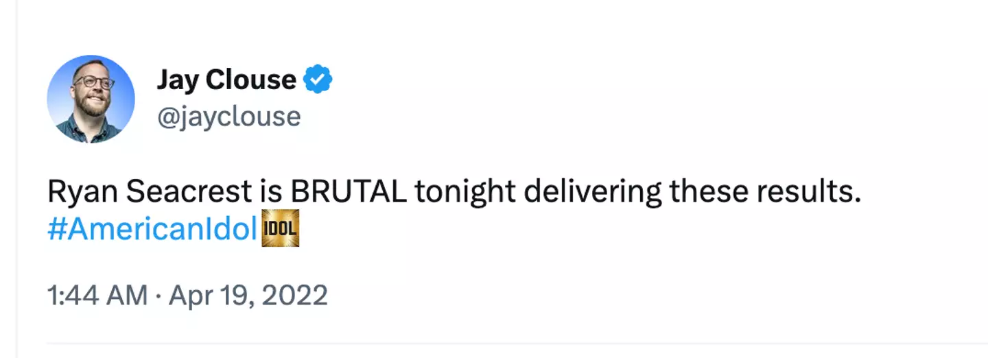 Seacrest revealed who was in the final 12.