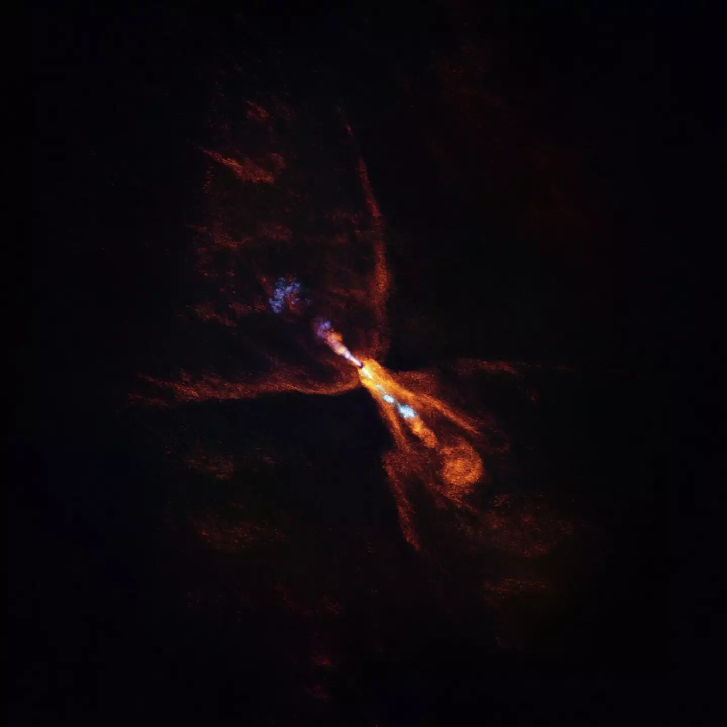 'Baby star' HOPS-315 has given scientists a glimpse of the earliest stages of planet formation (ALMA/ESO)