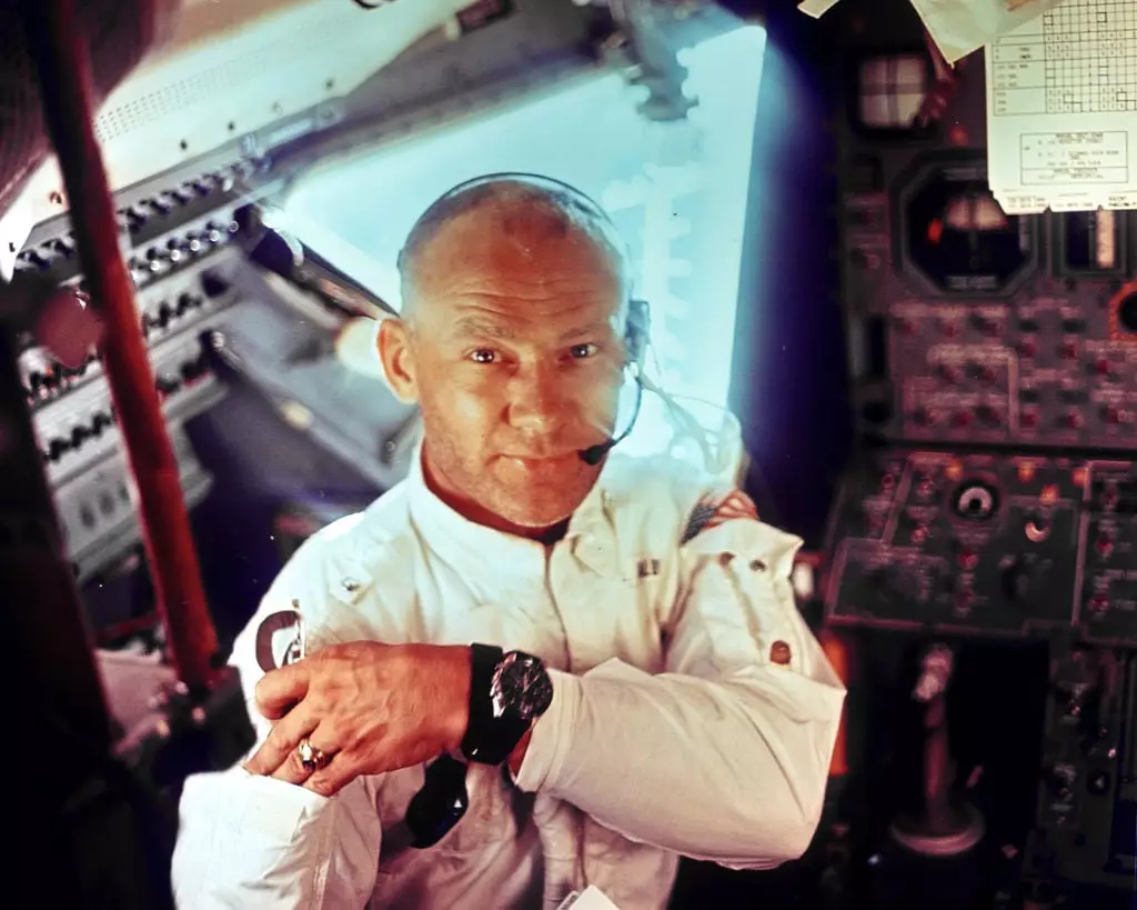 Astronaut Buzz Aldrin was the second man to walk on the moon in 1969 (Photo by Heritage Space/Heritage Images via Getty Images)