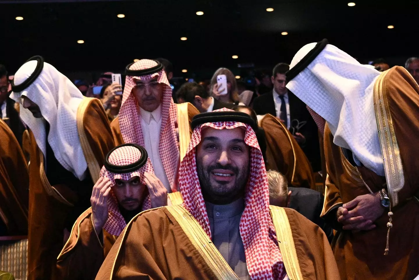 The first signs that The Line was being scrubbed emerged at a November Saudi investment forum (BRENDAN SMIALOWSKI/AFP via Getty Images)
