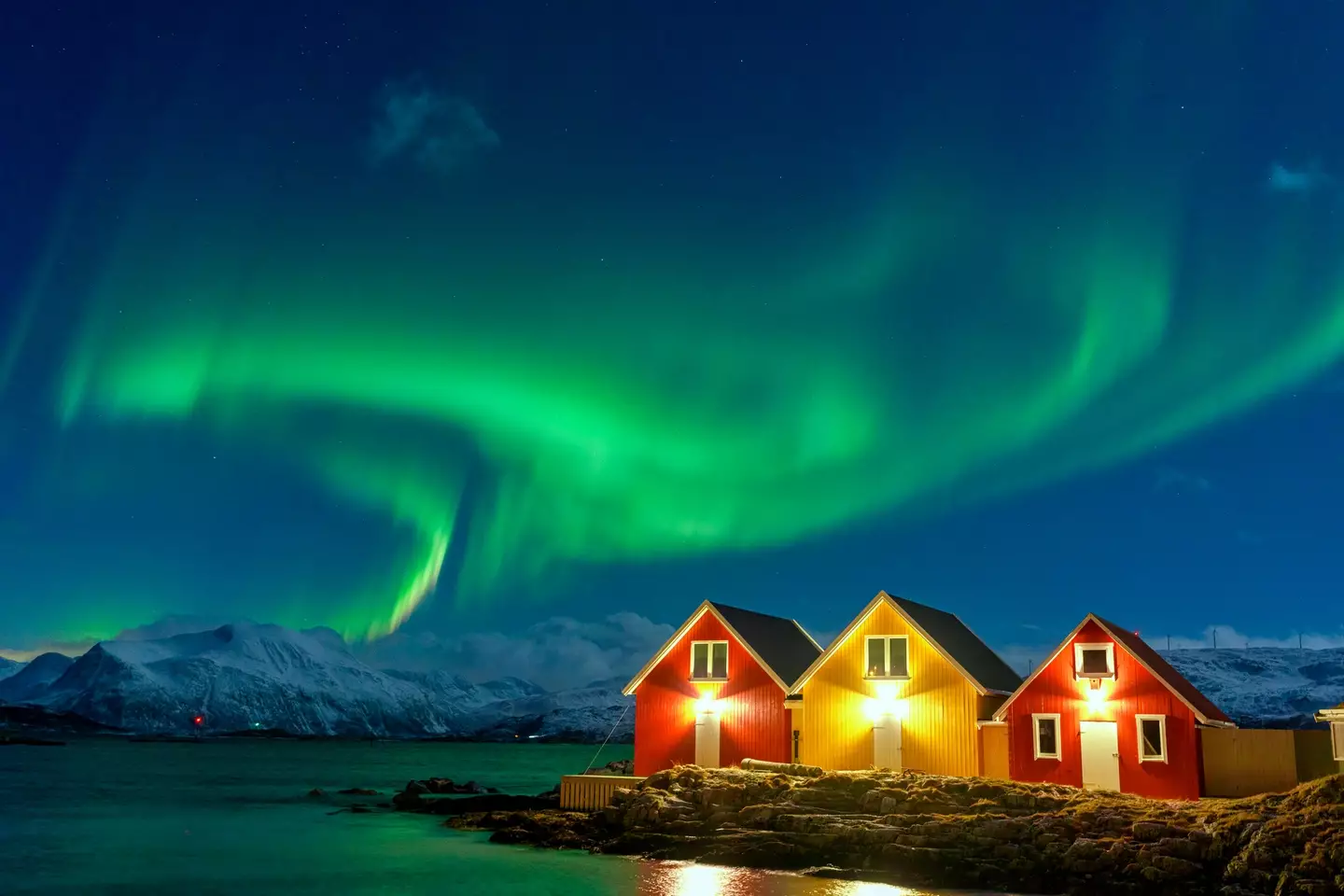 The Northern Lights over Norway. (Getty Stock Photo)