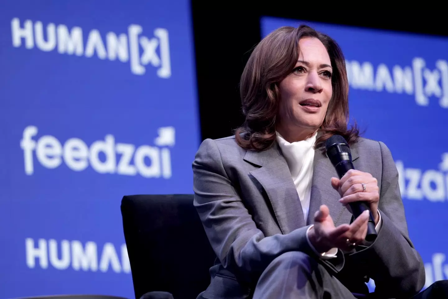 Kamala Harris lost to Donald Trump in the 2024 election (Big Event Media/Getty Images for HumanX Conference)