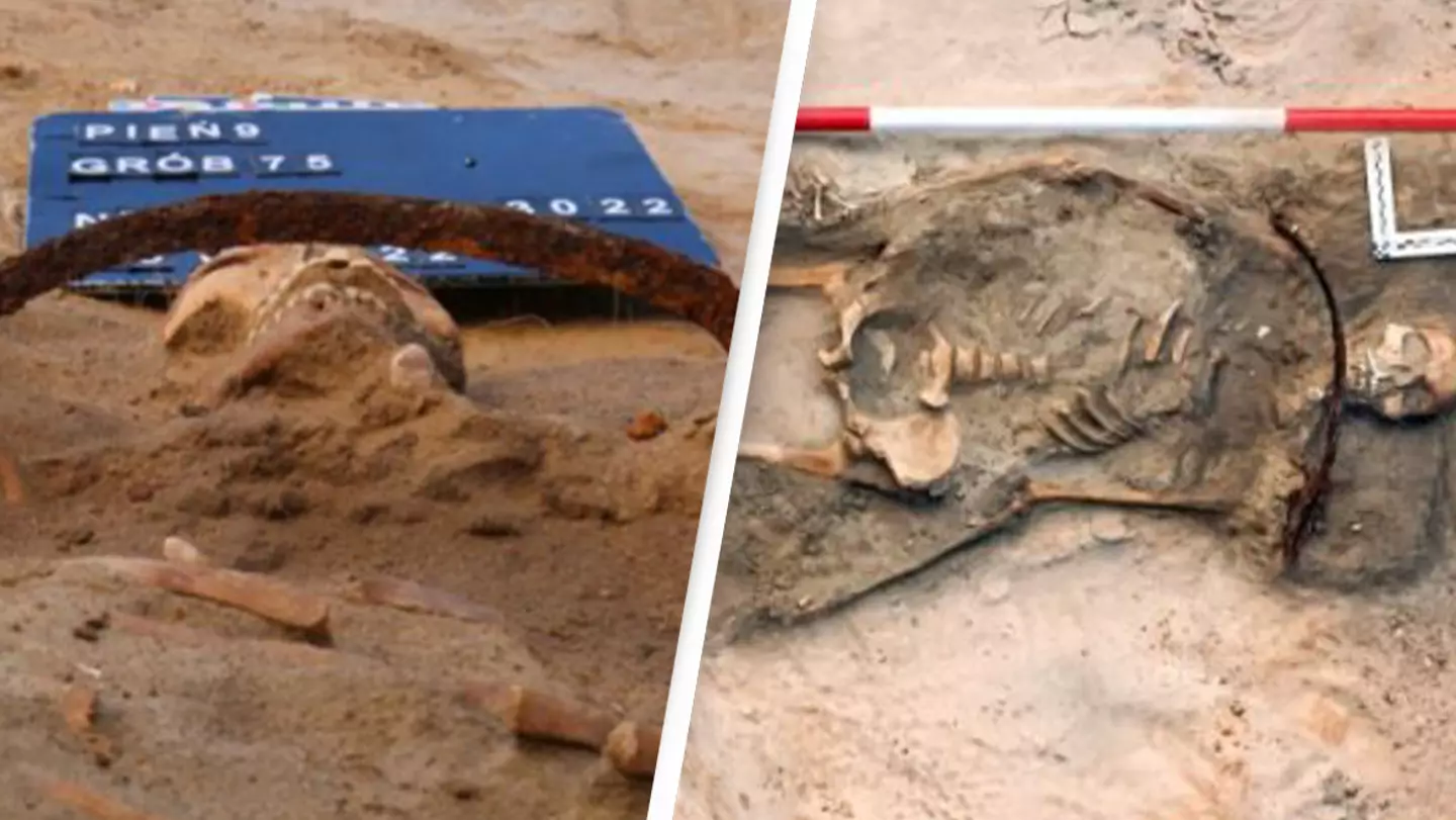 'Vampire' woman and child were padlocked in their graves to stop them rising from dead