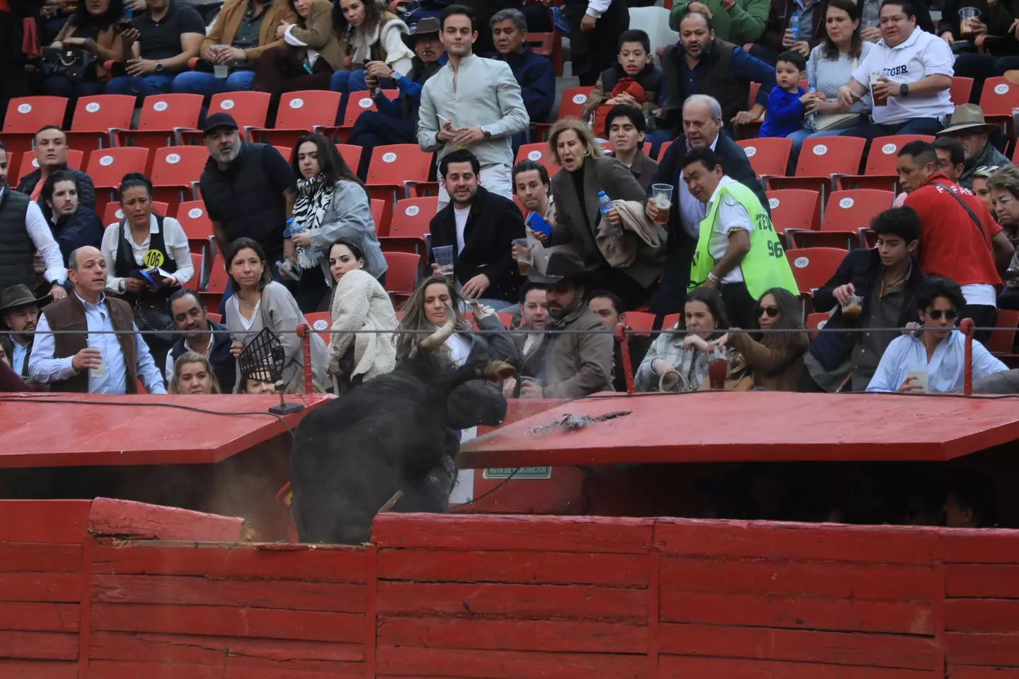 People ran from their seats (Ian Robles/ Pixelnews/Future Publishing via Getty Images)