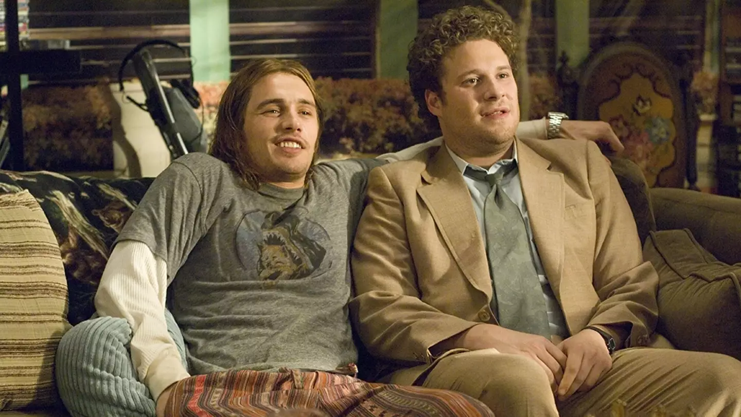 Seth Rogen with James Franco in Pineapple Express.