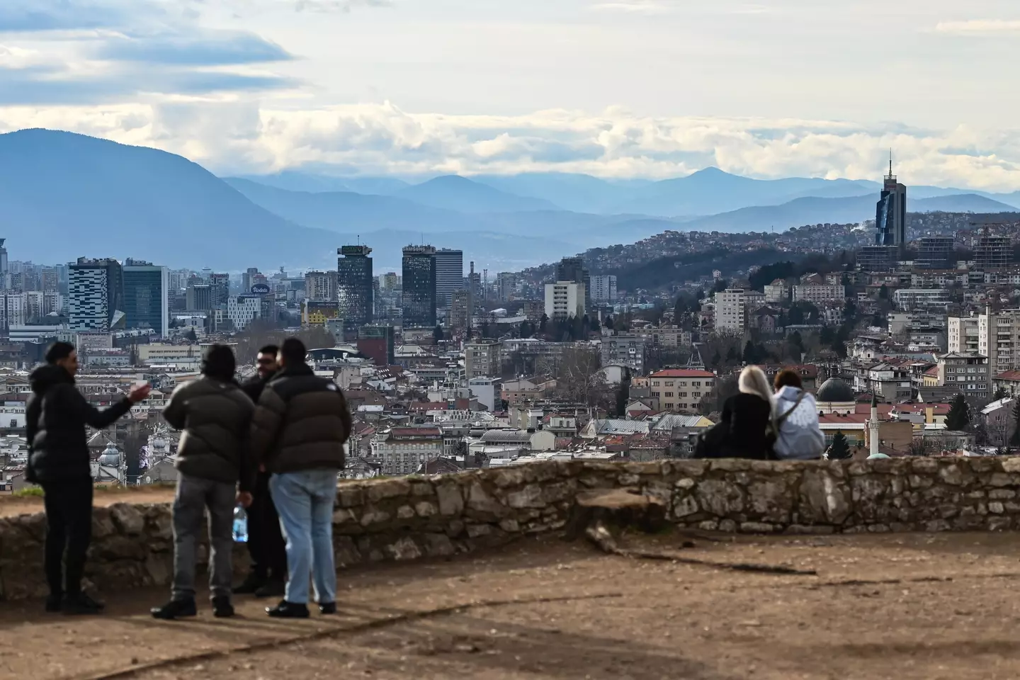 Serbian forces and tourists would fire on the city's inhabitants from vantage points (Adrien Fillon/NurPhoto via Getty Images)