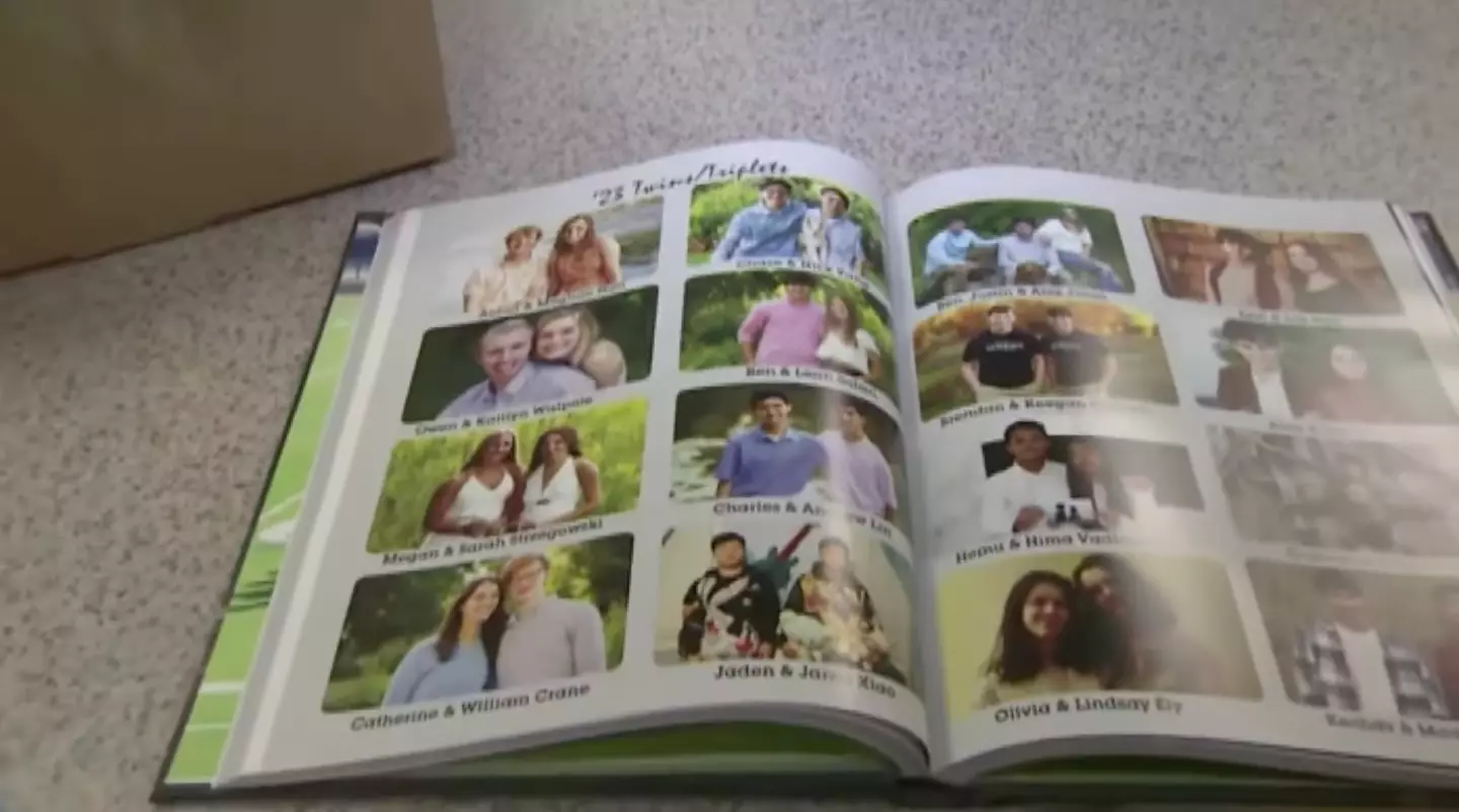 They only really realised when putting the yearbook together.