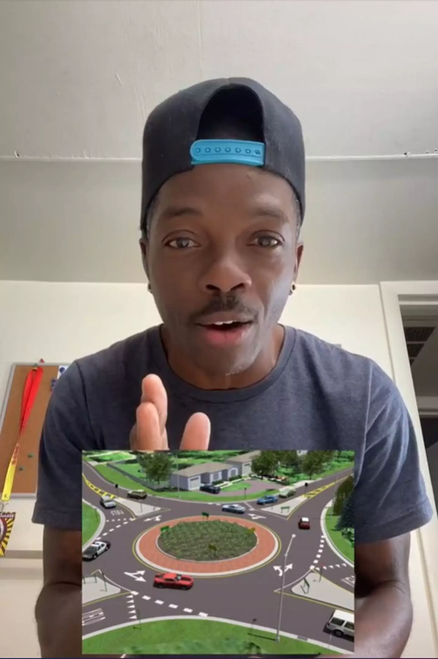 The man said it was roundabouts that confused him most since leaving prison.