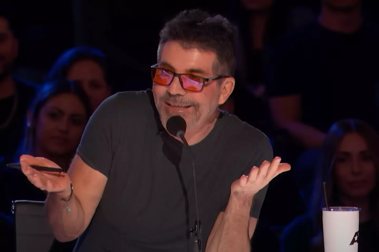 Simon Cowell loved the act, with viewers saying he was grinning 'ear to ear'. (NBC)