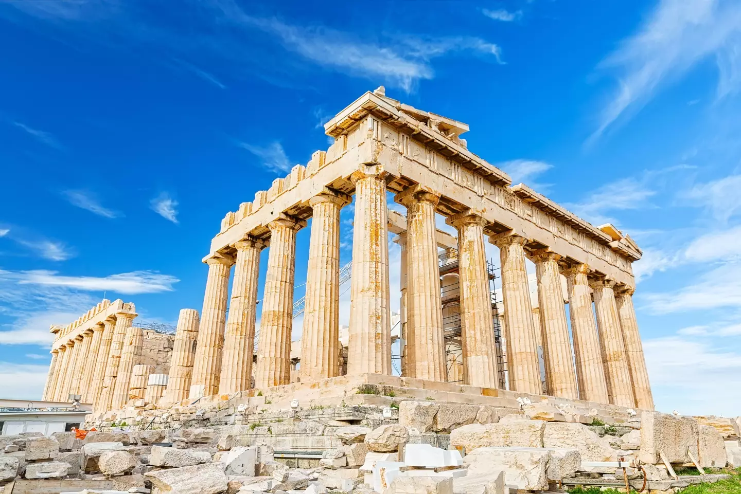 The marbles are from the Greek former temple the Parthenon.