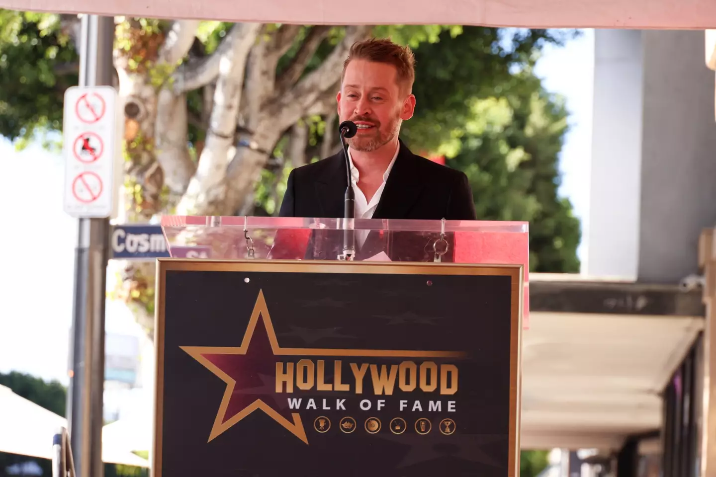 Macaulay Culkin made the sweetest remarks about his fiancée during his speech.