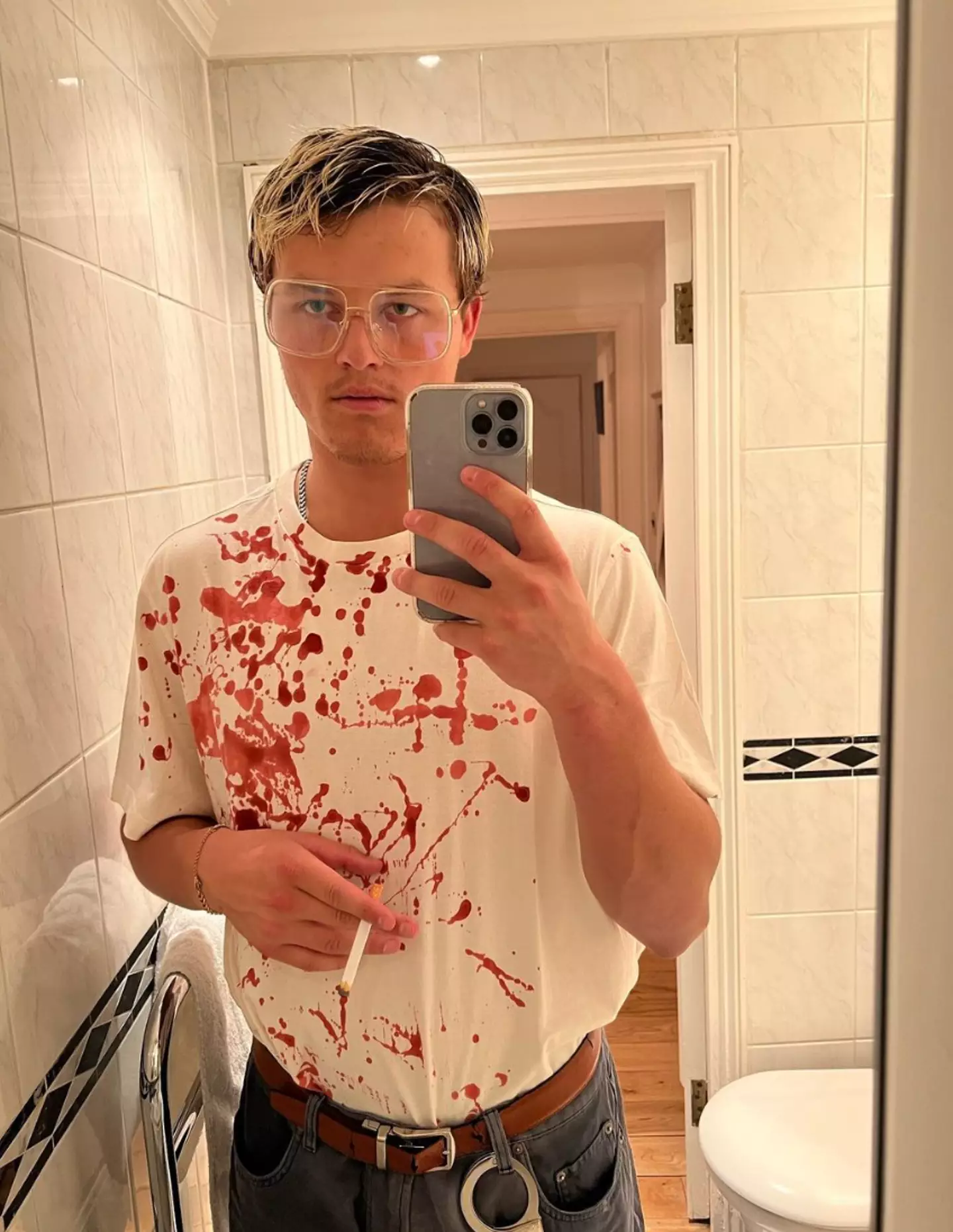 Aussie football star Jack Ginnivan has come under fire for dressing up as serial killer Jeffrey Dahmer for Halloween.