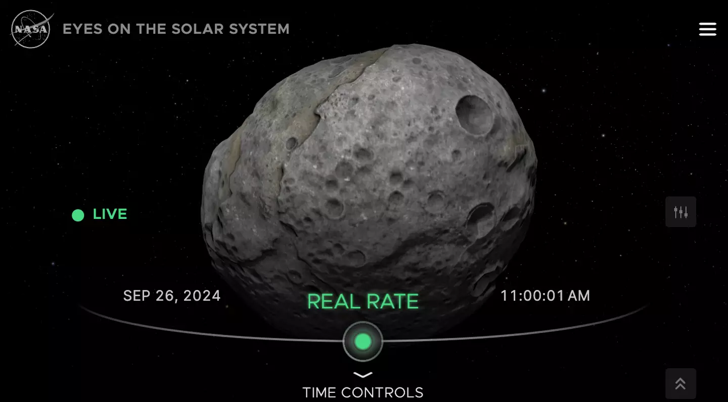 The asteroid is named 16 Psyche (NASA)