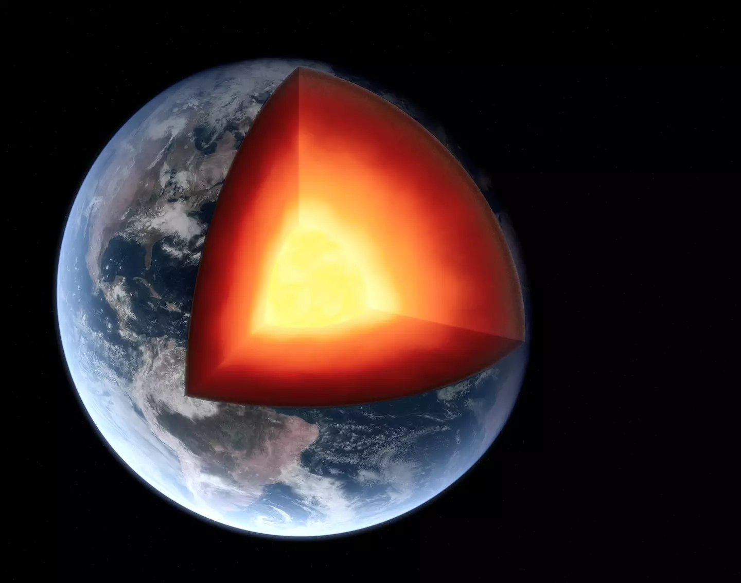 Scientists have discovered a massive solid metal ball inside Earth's core.