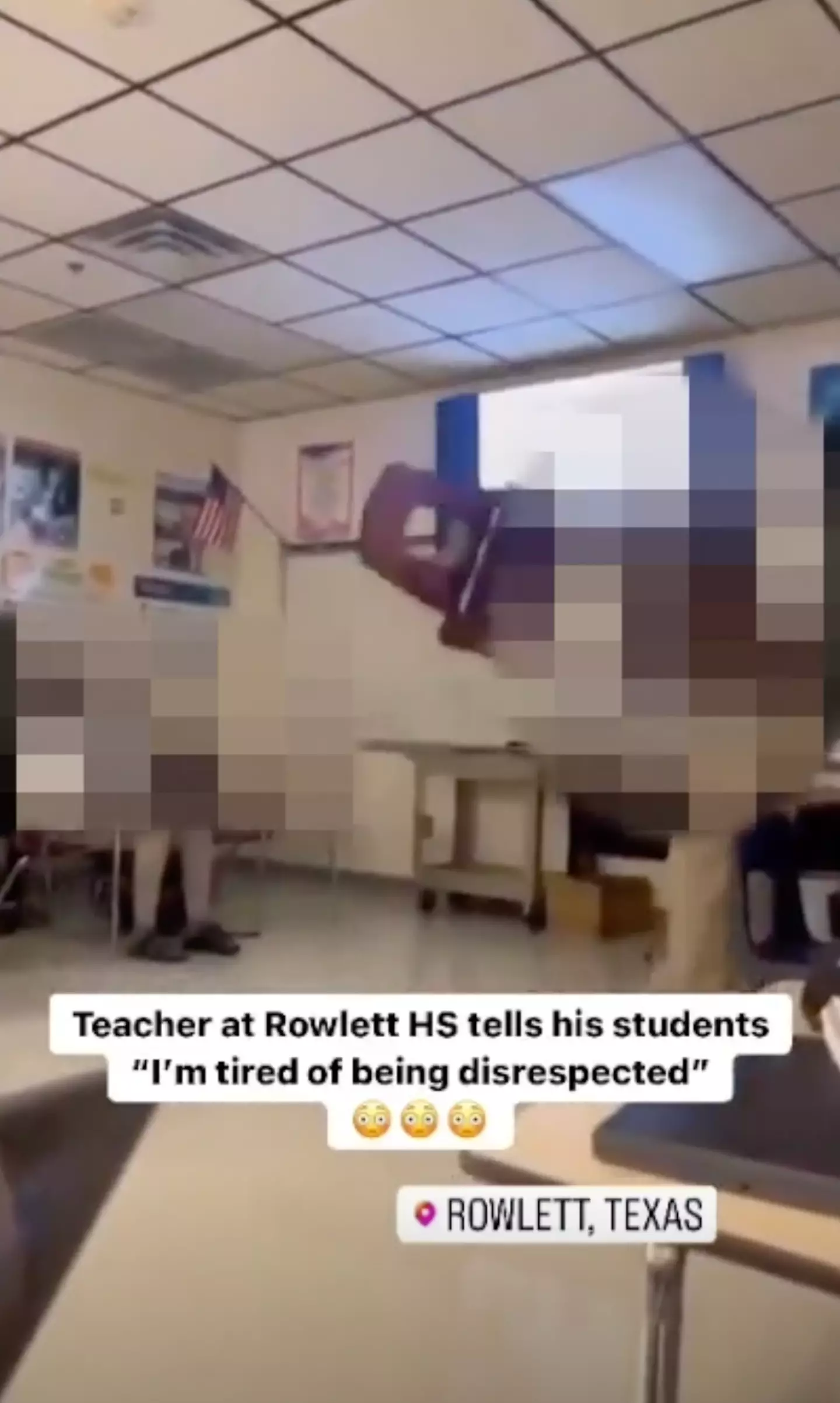 Many former students have taken to social media to defend the teacher.