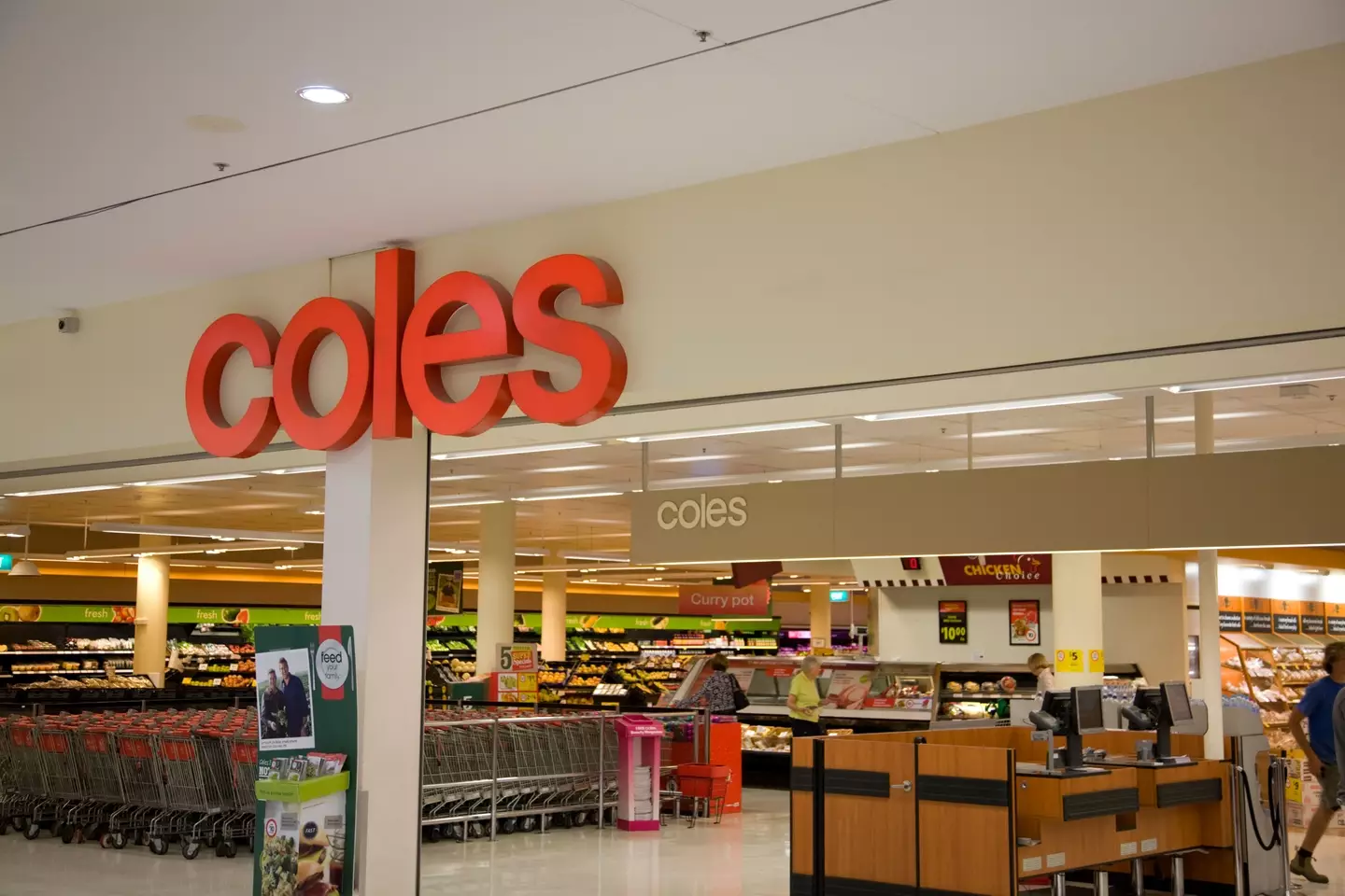 Coles are in the limelight for one of their Mother's Day displays.