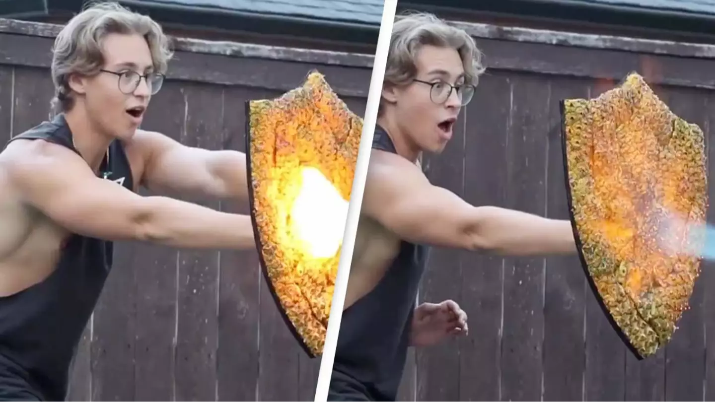 Man makes 'fireproof' shield out of pineapple skin and people are shocked it actually works
