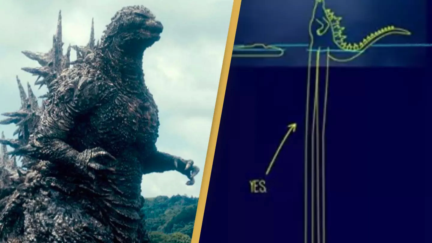Artist works out exactly how long Godzilla's legs are to stand in ocean and people can't unsee it