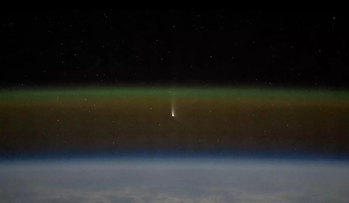 The comet will be over our heads this weekend (X/@dominickmatthew)