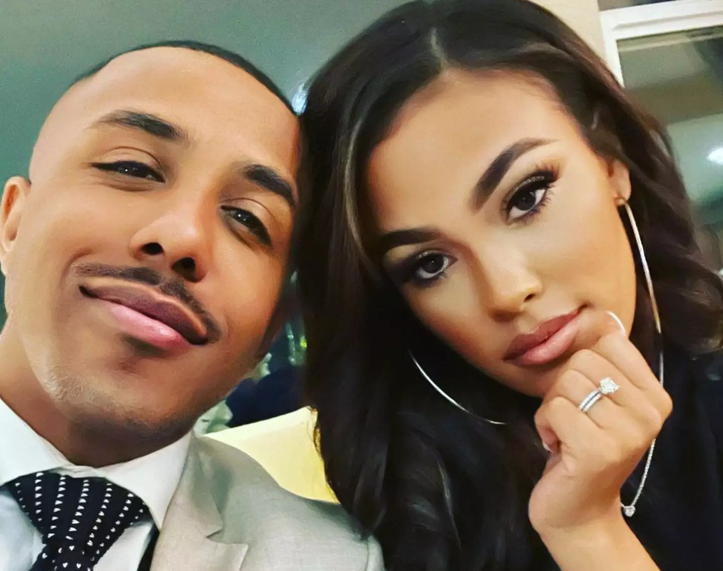Marques and Miya married five months after he proposed.